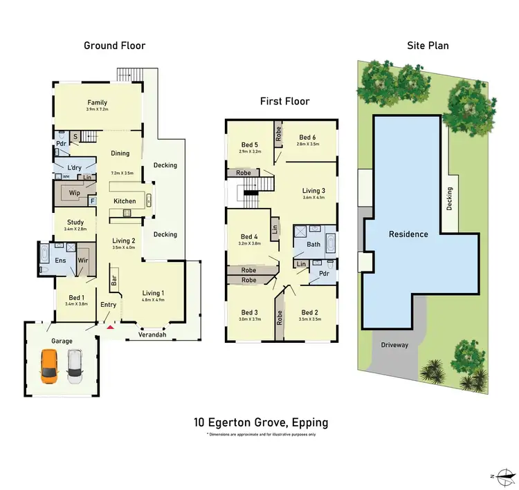 Floorplan of Homely house listing, 10 Egerton Grove, Epping VIC 3076