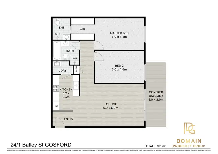Floorplan of Homely apartment listing, 24/1 Batley Street, Gosford NSW 2250
