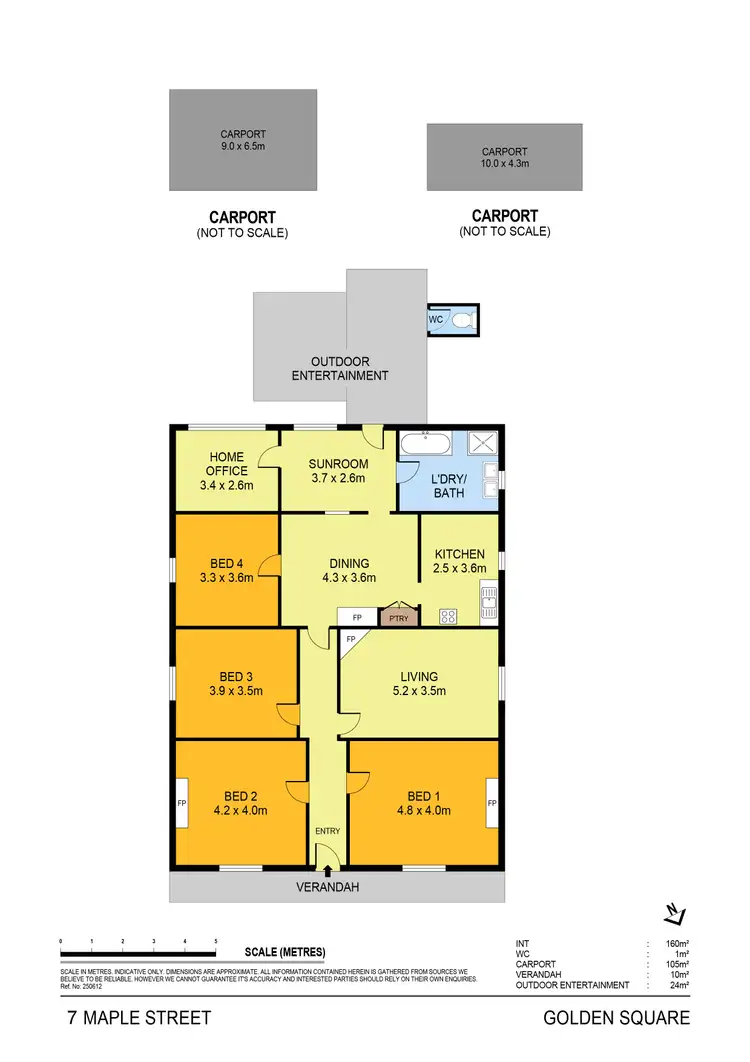 Floorplan of Homely house listing, 7 Maple Street, Golden Square VIC 3555