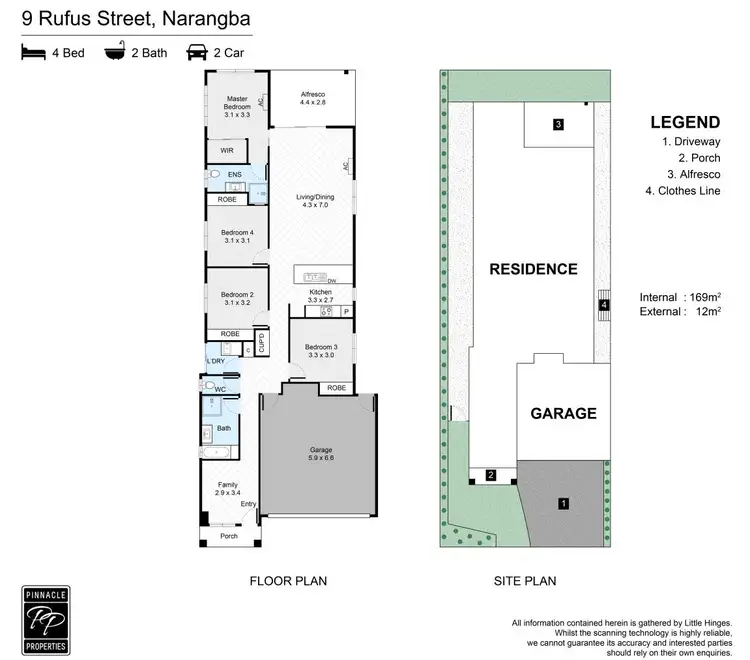 Floorplan of Homely house listing, 9 Rufus Street, Narangba QLD 4504
