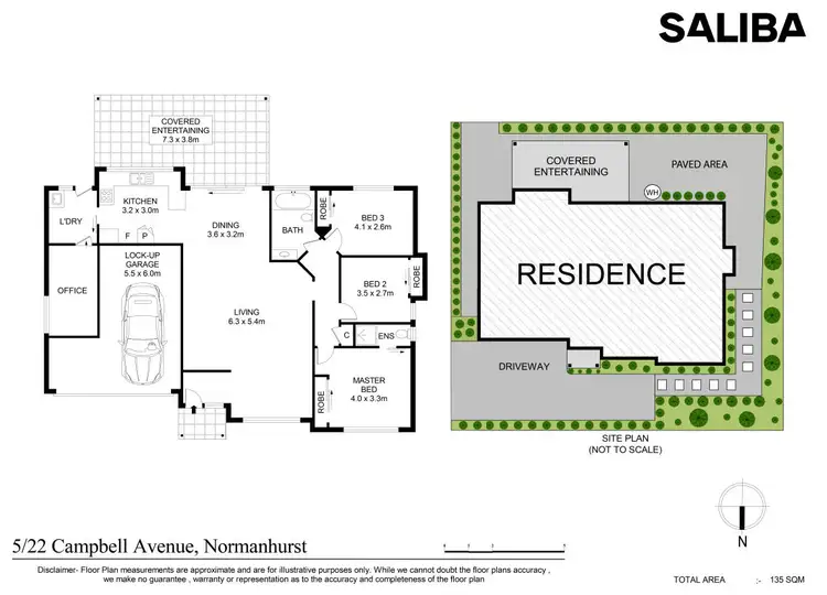 Floorplan of Homely townhouse listing, 5/22 Campbell Avenue, Normanhurst NSW 2076