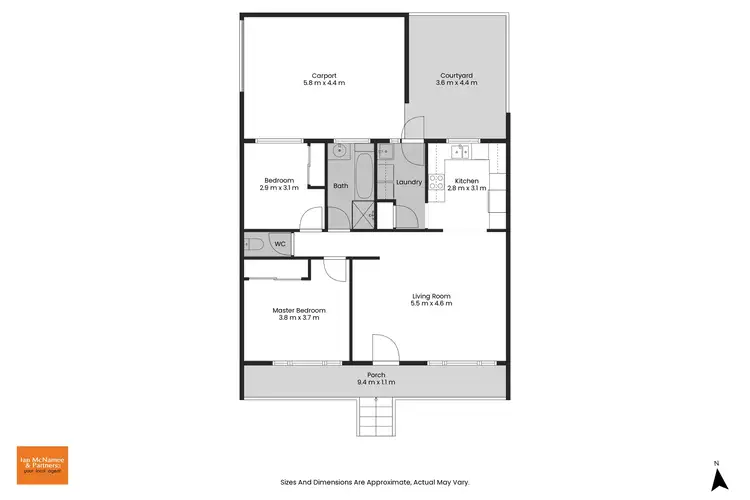 Floorplan of Homely townhouse listing, 1/9 Thurralilly Street, Queanbeyan NSW 2620