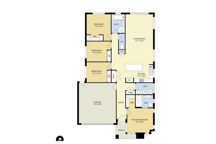 Floorplan of Homely house listing, 124 Medallion Boulevard, Tarneit VIC 3029