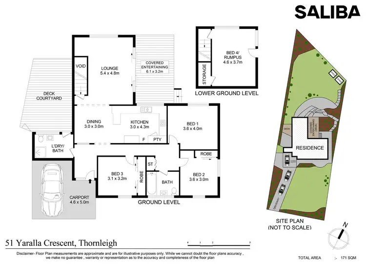 Floorplan of Homely house listing, 51 Yaralla Crescent, Thornleigh NSW 2120