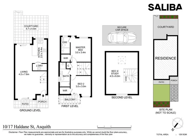 Floorplan of Homely townhouse listing, 10/17 Haldane Street, Asquith NSW 2077