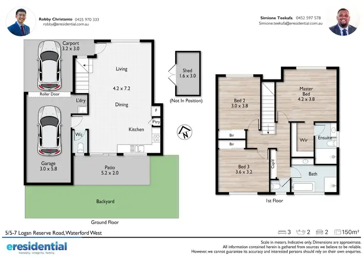 Floorplan of Homely townhouse listing, 5/5-7 Logan Reserve Road, Waterford West QLD 4133