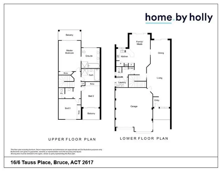 Floorplan of Homely townhouse listing, 16/6 Tauss Place, Bruce ACT 2617
