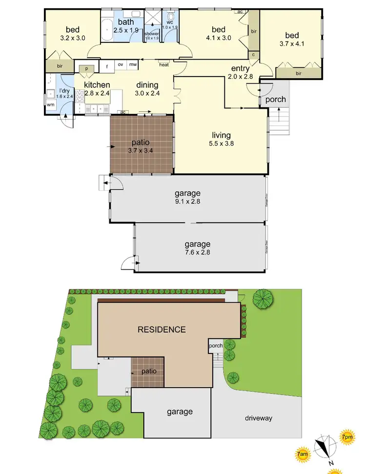 Floorplan of Homely house listing, 19 Inglenook Crescent, Frankston VIC 3199