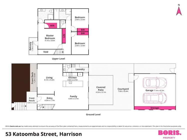 Floorplan of Homely house listing, 53 Katoomba Street, Harrison ACT 2914