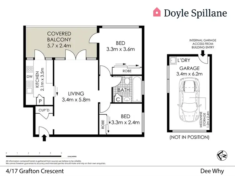 Floorplan of Homely apartment listing, 4/17 Grafton Crescent, Dee Why NSW 2099