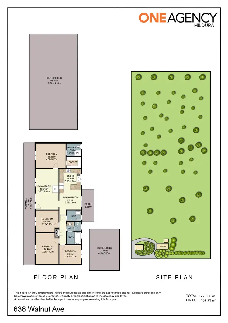 Floorplan of Homely house listing, 636 Walnut Avenue, Mildura VIC 3500