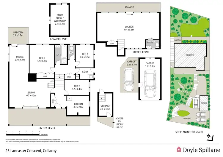 Floorplan of Homely house listing, 23 Lancaster Crescent, Collaroy NSW 2097
