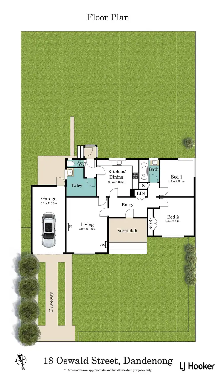 Floorplan of Homely house listing, 18 Oswald Street, Dandenong VIC 3175