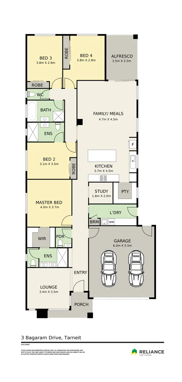 Floorplan of Homely house listing, 3 Bagaram Drive, Tarneit VIC 3029