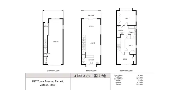 Floorplan of Homely house listing, 1/27 Turva Avenue, Tarneit VIC 3029