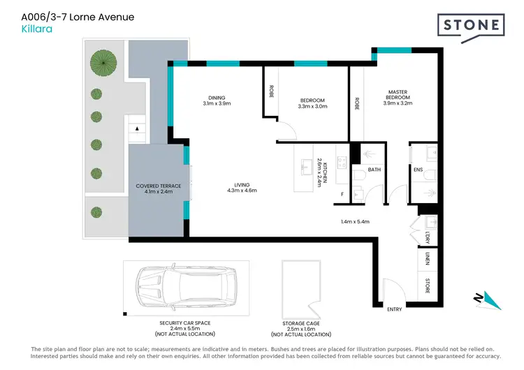 Floorplan of Homely apartment listing, A006/3-7 Lorne Avenue, Killara NSW 2071