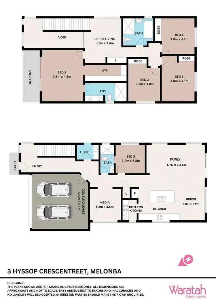 Floorplan of Homely house listing, 3 Hyssop Cres, Marsden Park NSW 2765