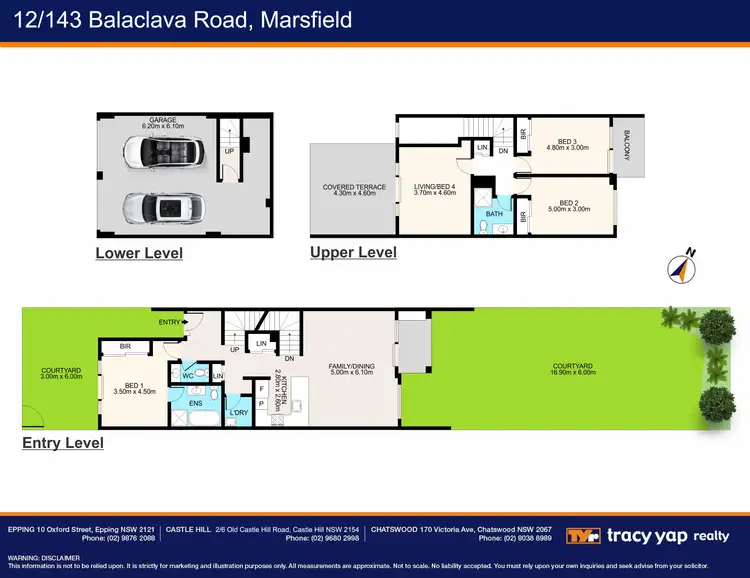 Floorplan of Homely townhouse listing, 12/143 Balaclava Road, Marsfield NSW 2122