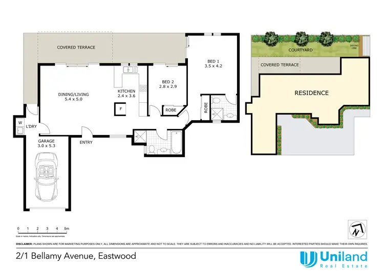 Floorplan of Homely villa listing, 2/1 Bellamy Avenue, Eastwood NSW 2122