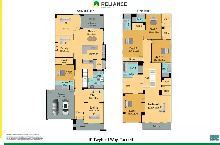 Floorplan of Homely house listing, 10 Twyford Way, Tarneit VIC 3029