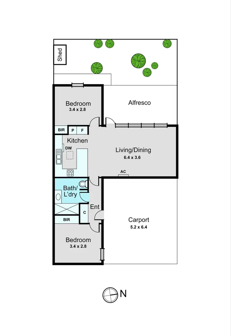 Floorplan of Homely unit listing, 4/8 Albert Avenue, Oakleigh VIC 3166