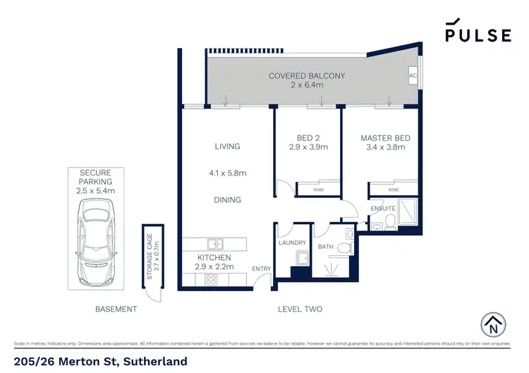 Floorplan of Homely apartment listing, 205/26 Merton Street, Sutherland NSW 2232
