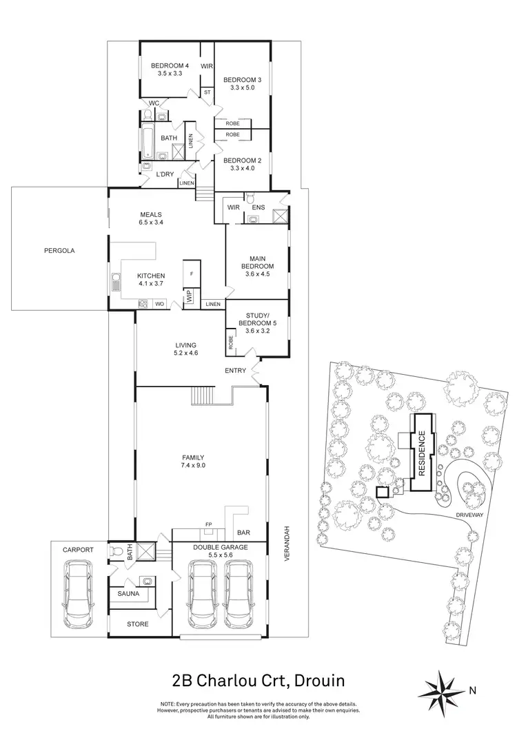 Floorplan of Homely house listing, 2b Charlou Court, Drouin VIC 3818