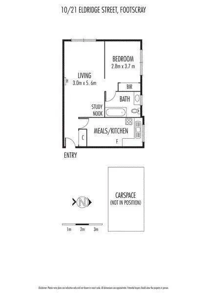 Floorplan of Homely unit listing, 10/21 Elridge Street, Footscray VIC 3011