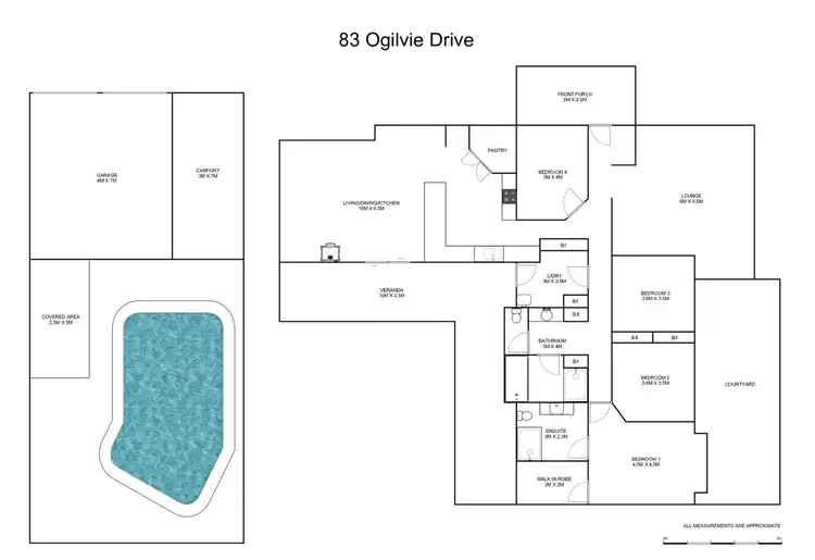 Floorplan of Homely house listing, 83 Edward Ogilvie Drive, Clarenza NSW 2460