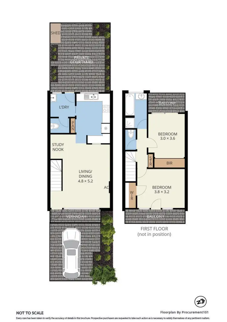 Floorplan of Homely unit listing, 20/99-101 Nepean Highway, Seaford VIC 3198