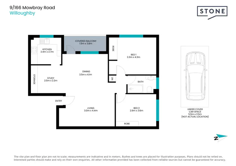 Floorplan of Homely apartment listing, 9/166 Mowbray Road, Willoughby NSW 2068