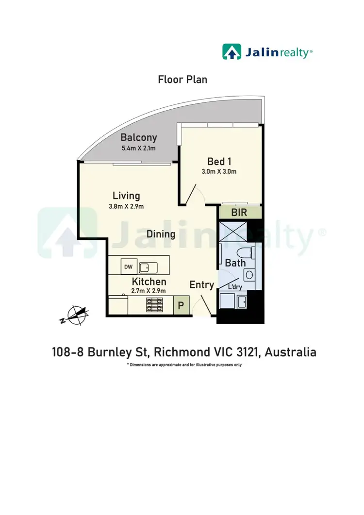 Floorplan of Homely apartment listing, 108/8 Burnley Street, Richmond VIC 3121