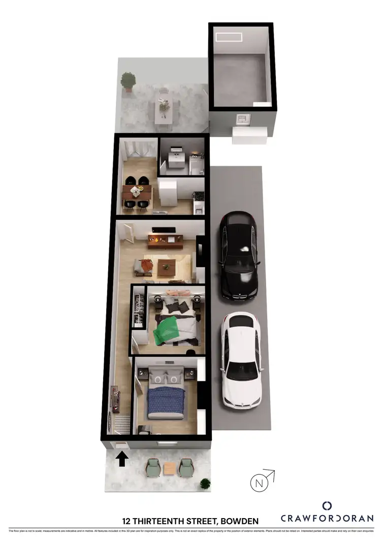 Floorplan of Homely house listing, 12 Thirteenth Street, Bowden SA 5007