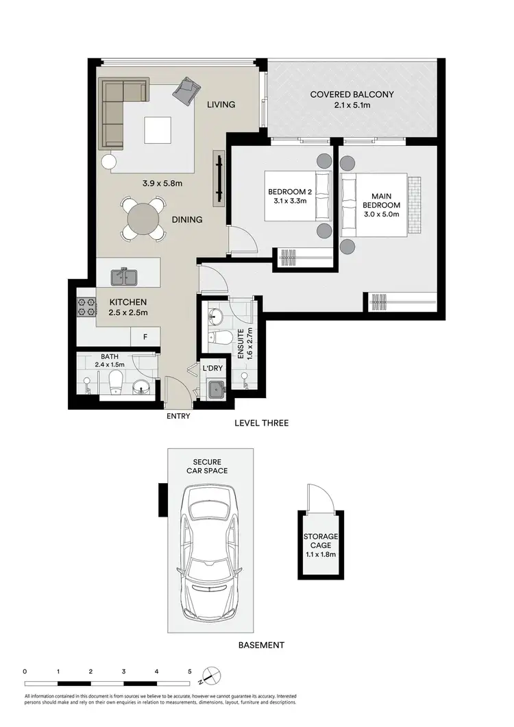 Floorplan of Homely apartment listing, 306/3 Garrigarrang Avenue, Kogarah NSW 2217