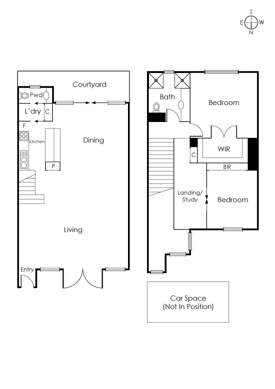Floorplan of Homely townhouse listing, 5 Dove Place, Richmond VIC 3121