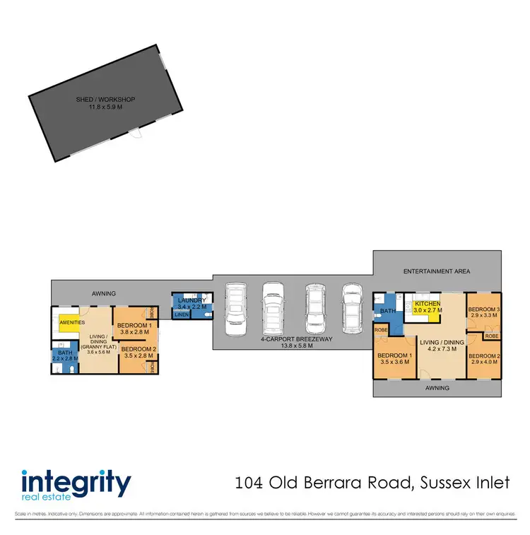Floorplan of Homely house listing, 104 Old Berrara Road, Sussex Inlet NSW 2540