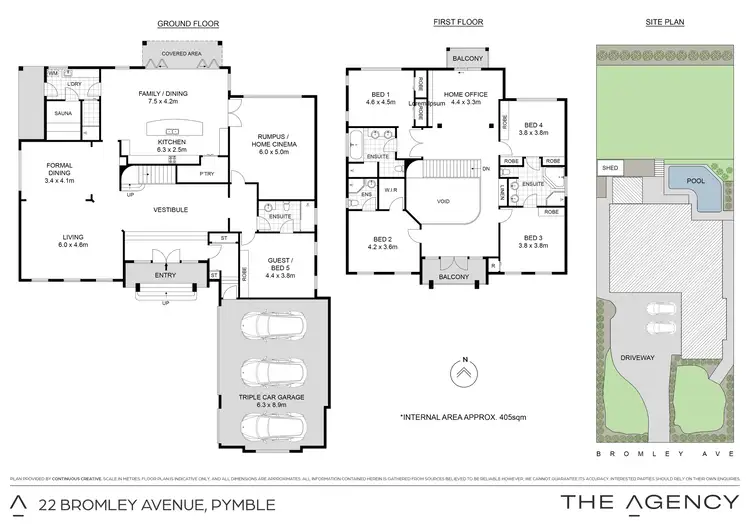 Floorplan of Homely house listing, 22 Bromley Avenue, Pymble NSW 2073