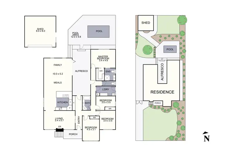 Floorplan of Homely house listing, 7 Pandora Crescent, Croydon South VIC 3136