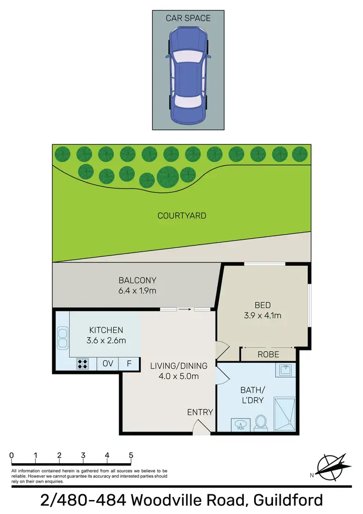 Floorplan of Homely unit listing, 2/480-484 Woodville Road, Guildford NSW 2161