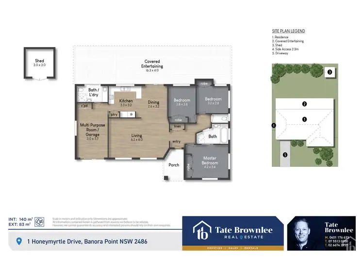 Floorplan of Homely house listing, 1 Honeymyrtle Drive, Banora Point NSW 2486