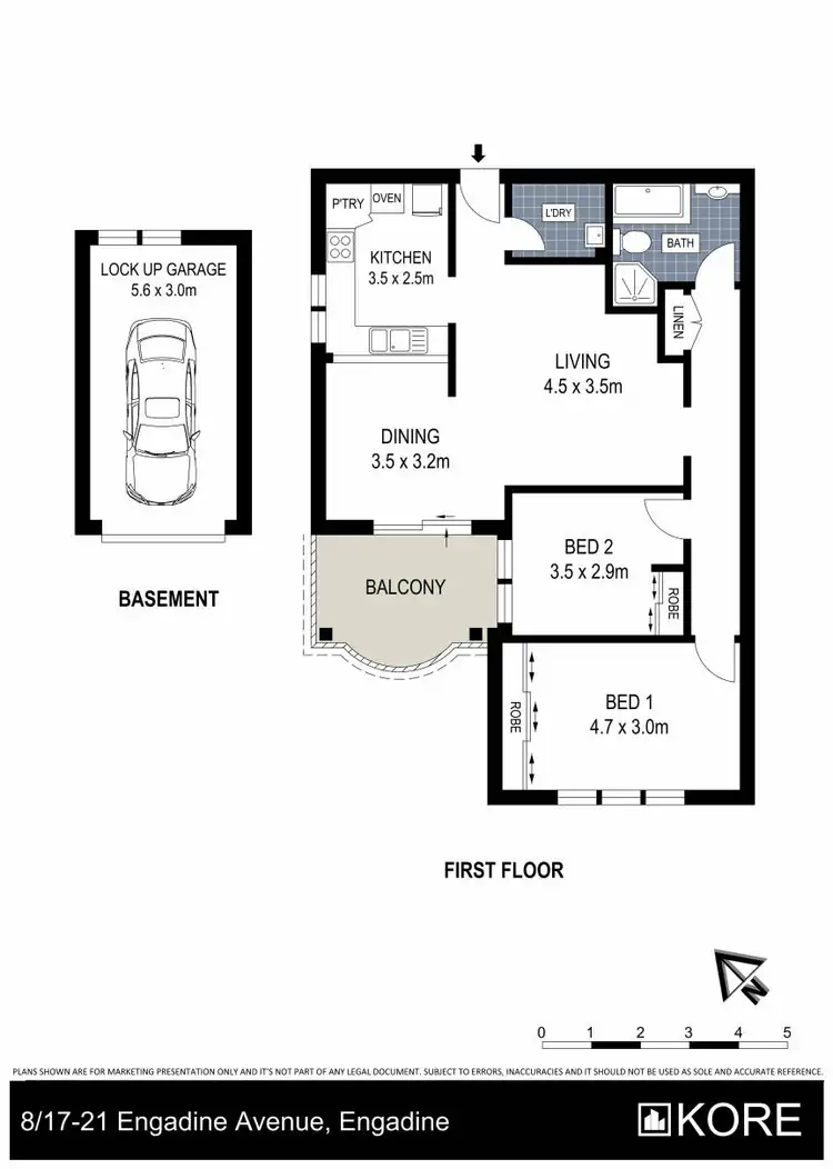 Floorplan of Homely apartment listing, 8/17-21 Engadine Avenue, Engadine NSW 2233