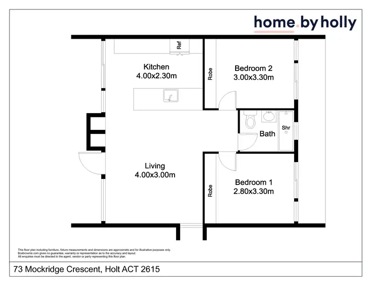 Floorplan of Homely house listing, 73 Mockridge Crescent, Holt ACT 2615