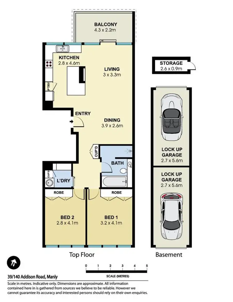 Floorplan of Homely apartment listing, 39/140 Addison Road, Manly NSW 2095