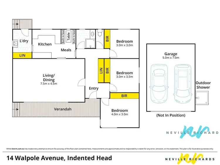 Floorplan of Homely house listing, 14 Walpole Avenue, Indented Head VIC 3223