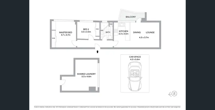 Floorplan of Homely apartment listing, 36/14-16 Lamont Street, Parramatta NSW 2150