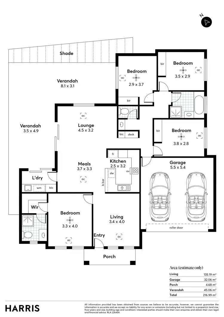 Floorplan of Homely house listing, 9 Kate Street, Parafield Gardens SA 5107