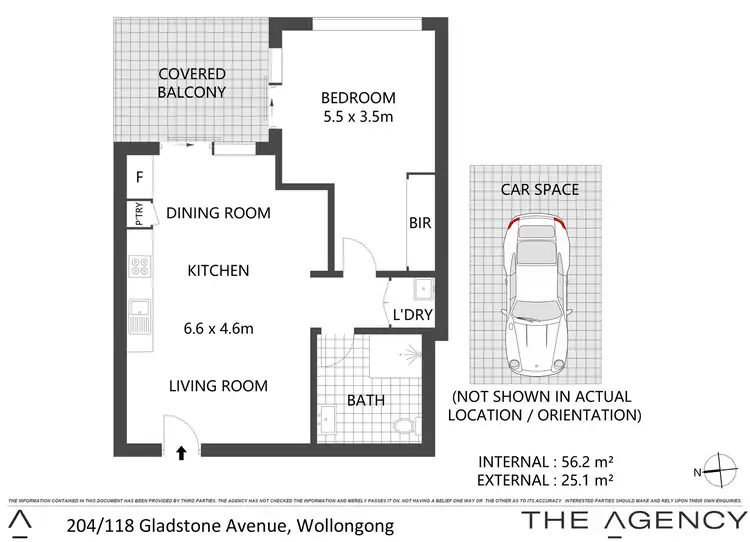 Floorplan of Homely apartment listing, 204/118 Gladstone Avenue, Coniston NSW 2500