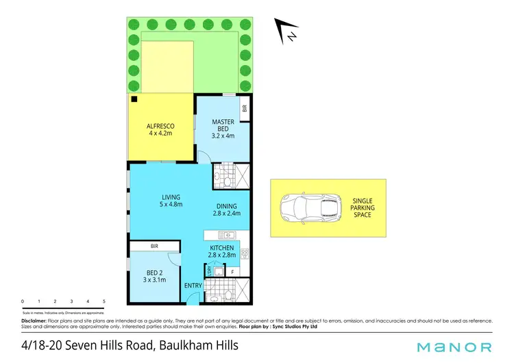Floorplan of Homely apartment listing, 4/18-20 Seven Hills Road, Baulkham Hills NSW 2153