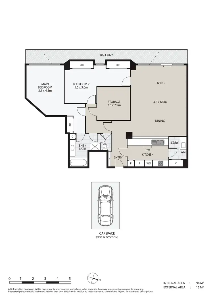 Floorplan of Homely apartment listing, 37/431 St Kilda Road, Melbourne VIC 3004
