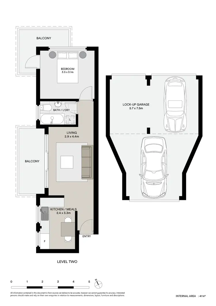 Floorplan of Homely apartment listing, 7/6 Pope Street, Ryde NSW 2112
